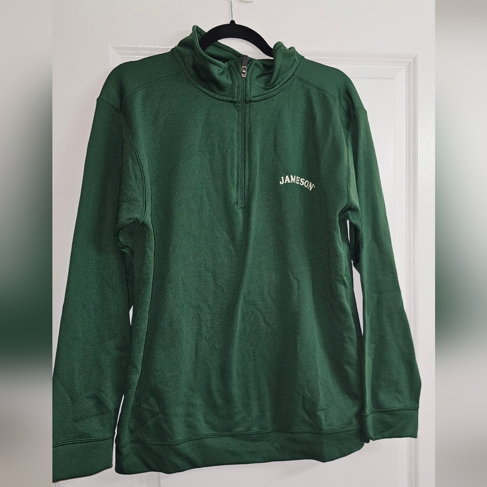 Green Jameson Pullover Quarter Zip Sweatshirt
